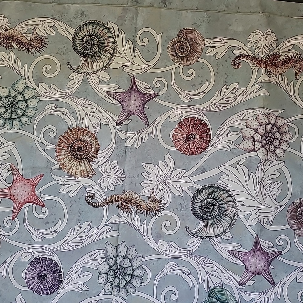 Zara Home table cloth linens sea horse NWT 59 by 98.5 NWT - Picture 2 of 6